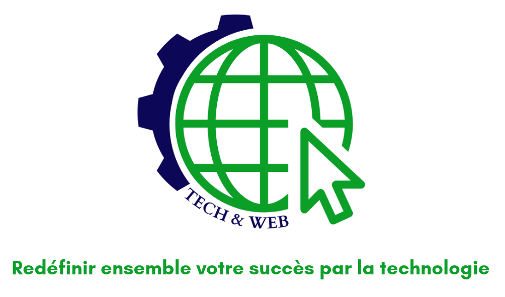 image logo tech and web avec slogan redefinir ensemble votre success par la technologie